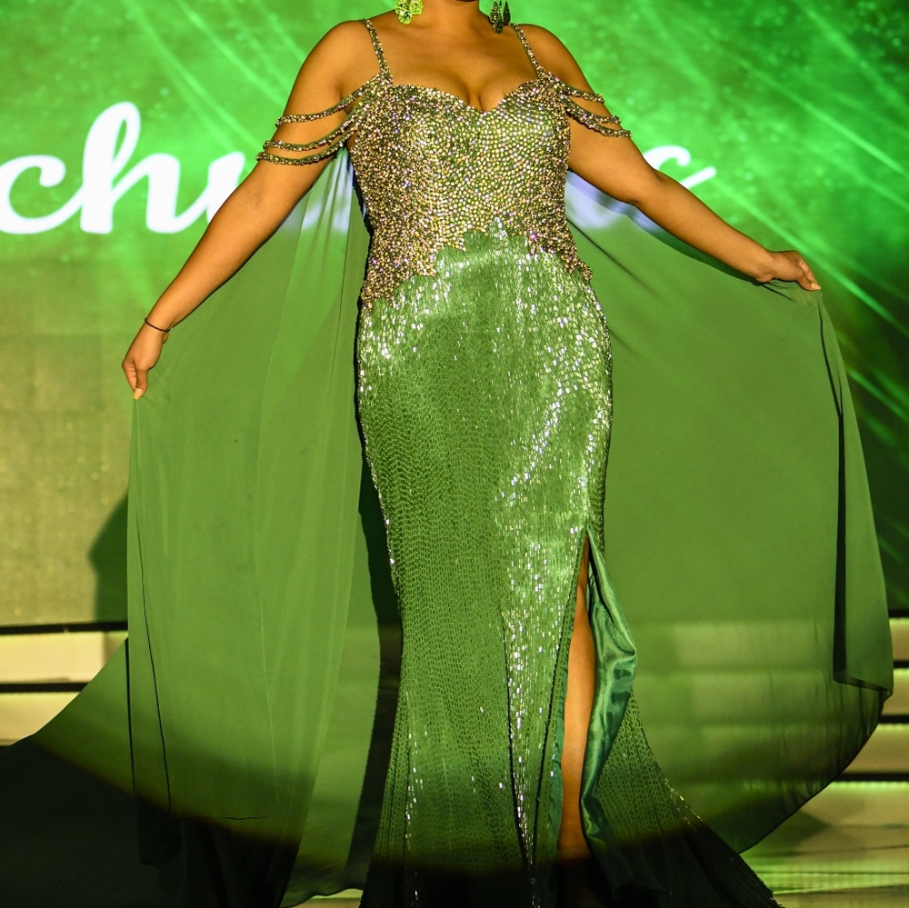 Liquid Beaded Gown (pageant)